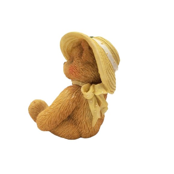 Cherished Teddies 128023 Dorthy Love Me True Bear Figuri Straw Hat White Flowers - Picture 2 of 6